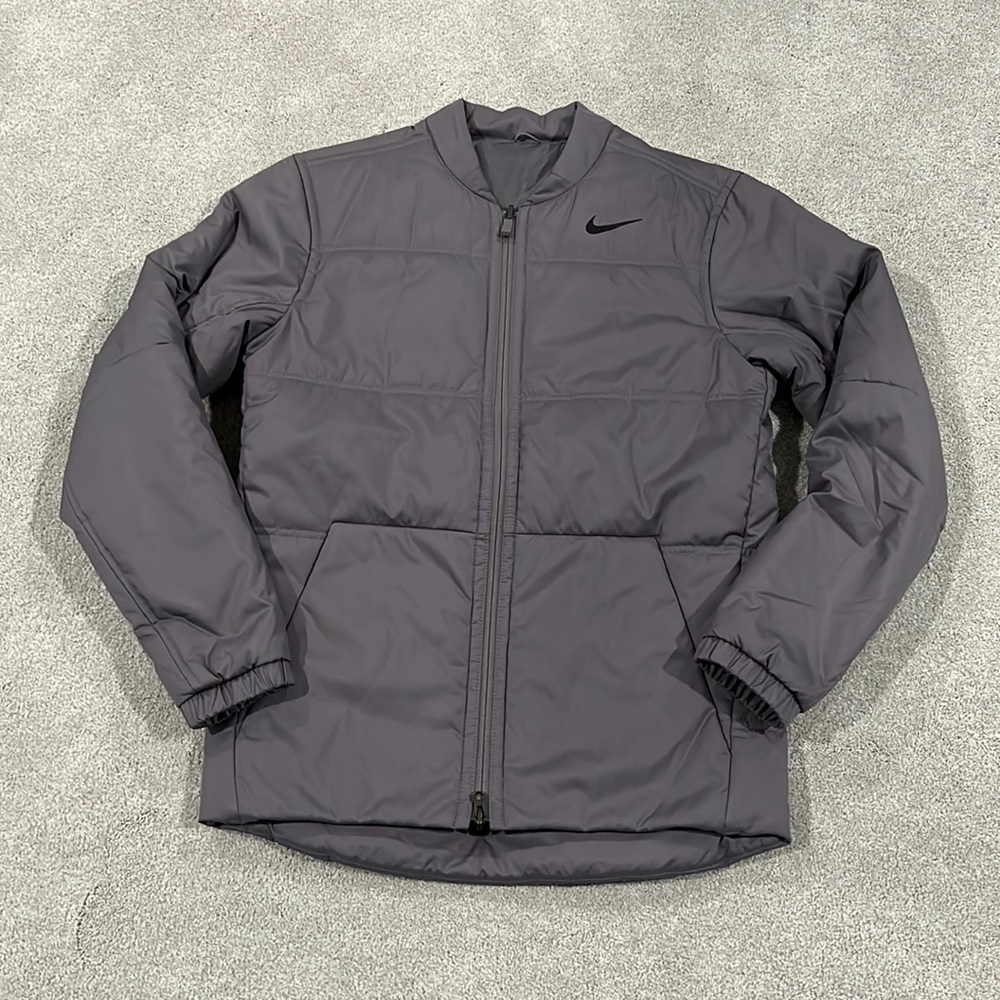 Nike Golf Reversible full-zip golf jacket gray.